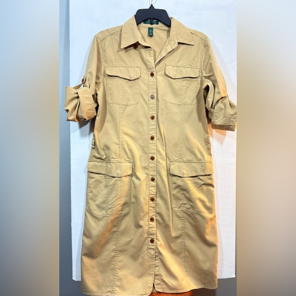 Lauren Ralph Lauren Beige Utility Dress - Picture 3 of 10